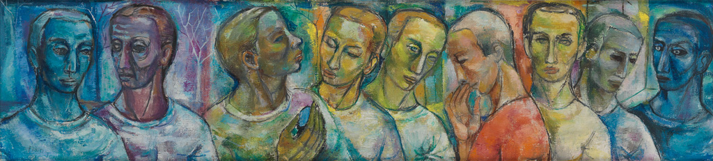 FREDERICK D. JONES (1914 - 2004) Untitled (Heads).